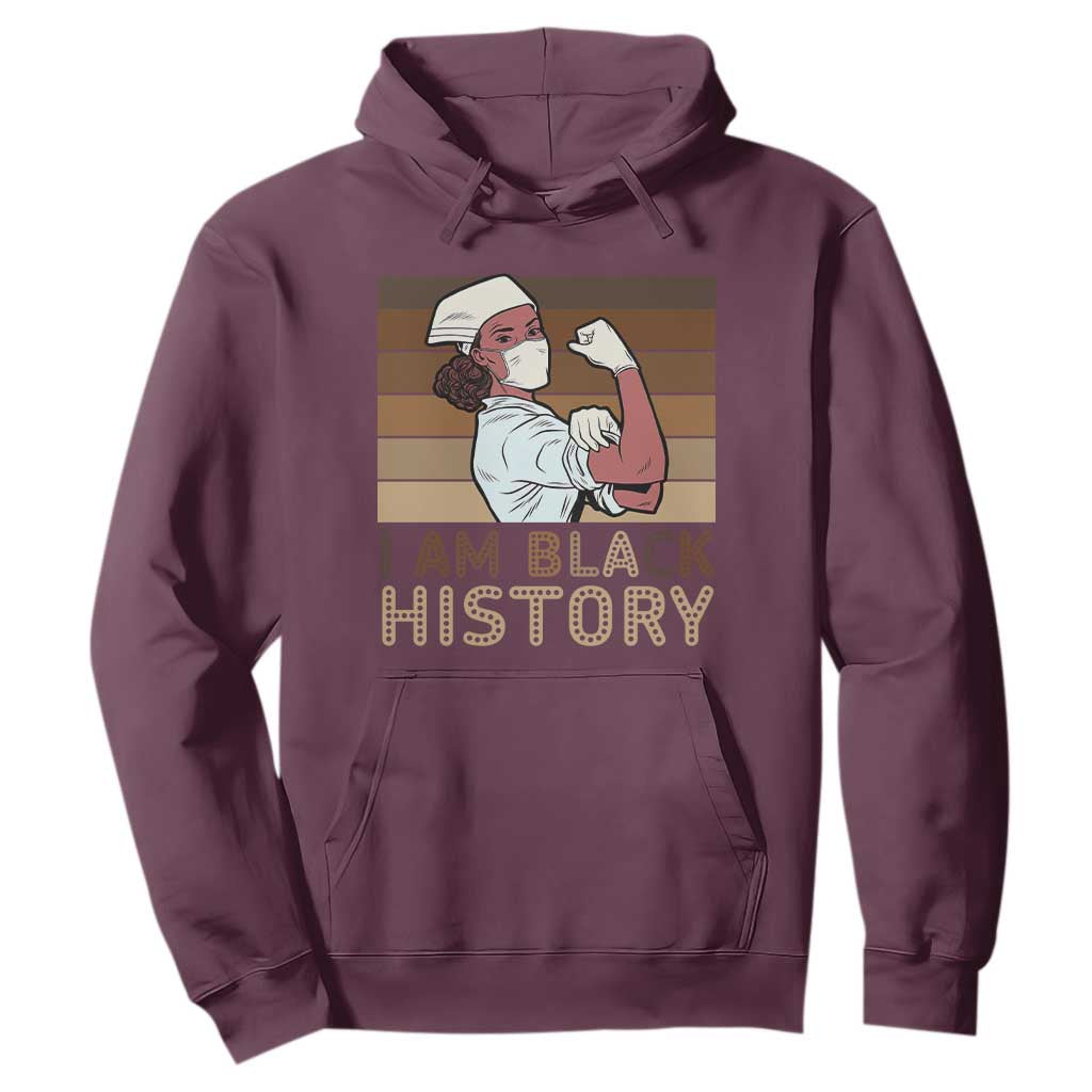 Proud Black Nurse Hoodie I Am Black History - African Pride