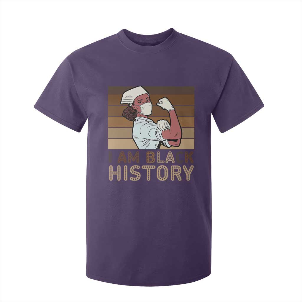 Proud Black Nurse T Shirt For Kid I Am Black History - African Pride