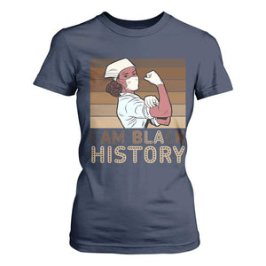 Proud Black Nurse T Shirt For Women I Am Black History - African Pride