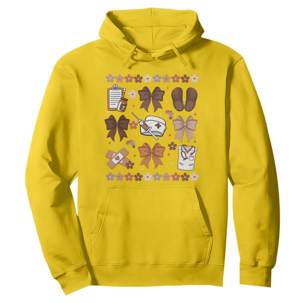 Proud Black Nurse Hoodie Gift For African Nurse Black History - African Pride