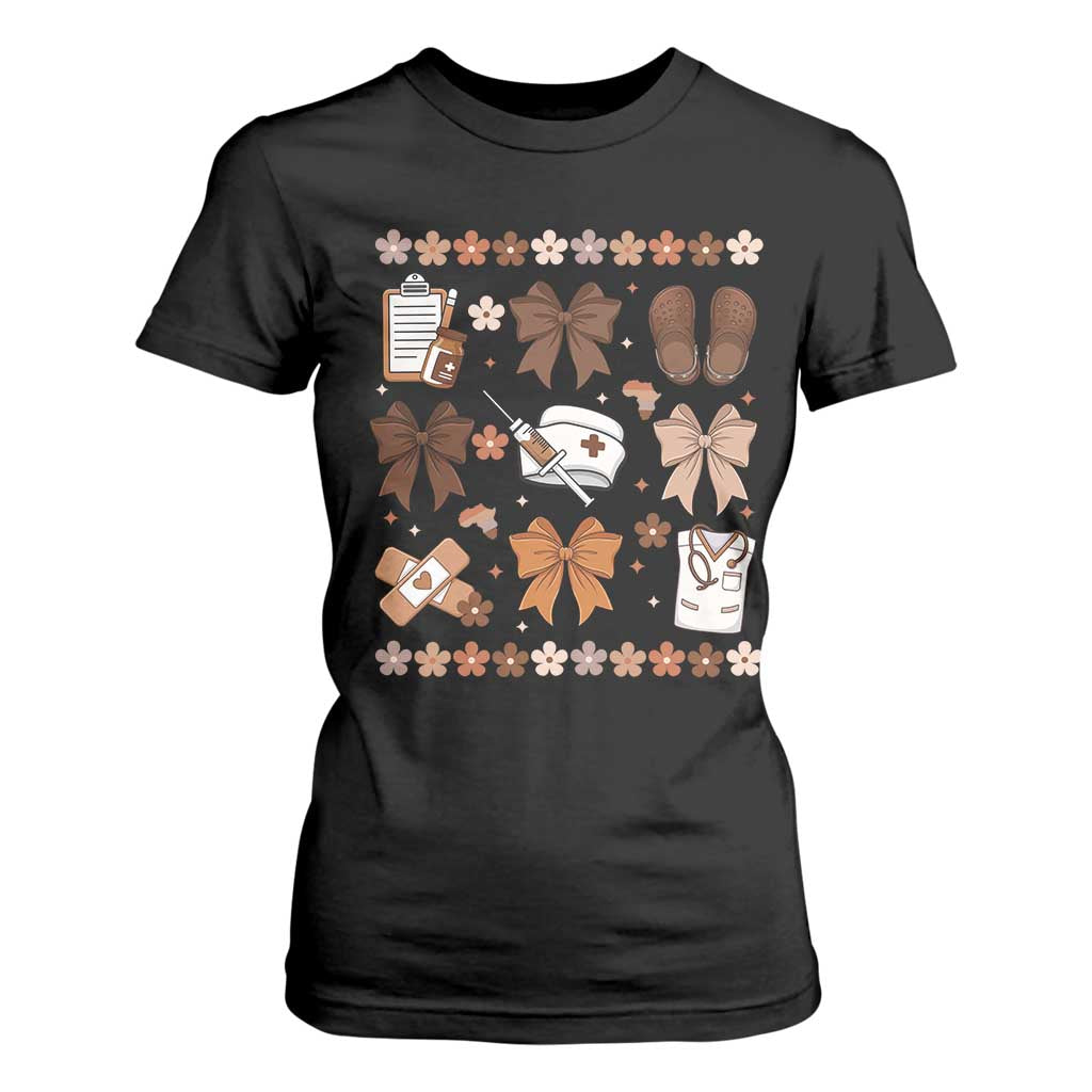 Proud Black Nurse T Shirt For Women Gift For African Nurse Black History - African Pride