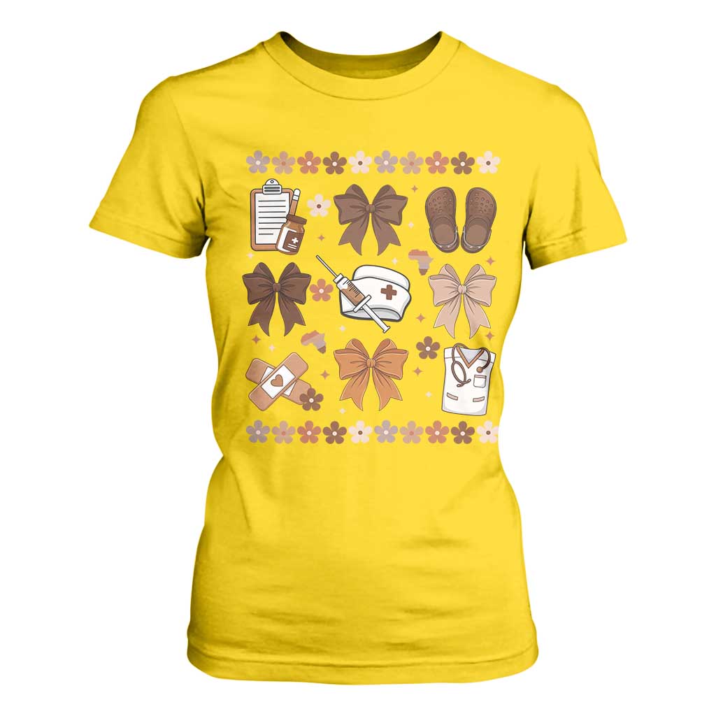 Proud Black Nurse T Shirt For Women Gift For African Nurse Black History - African Pride