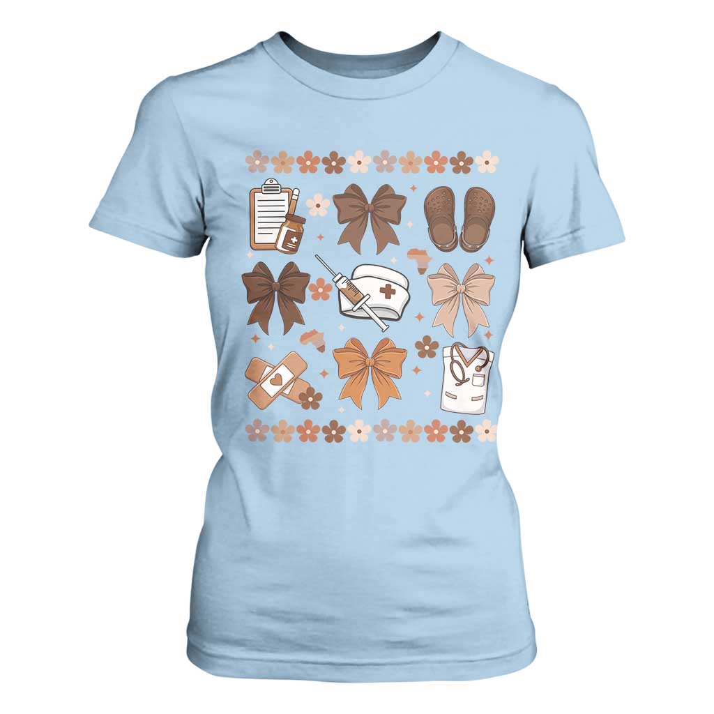 Proud Black Nurse T Shirt For Women Gift For African Nurse Black History - African Pride
