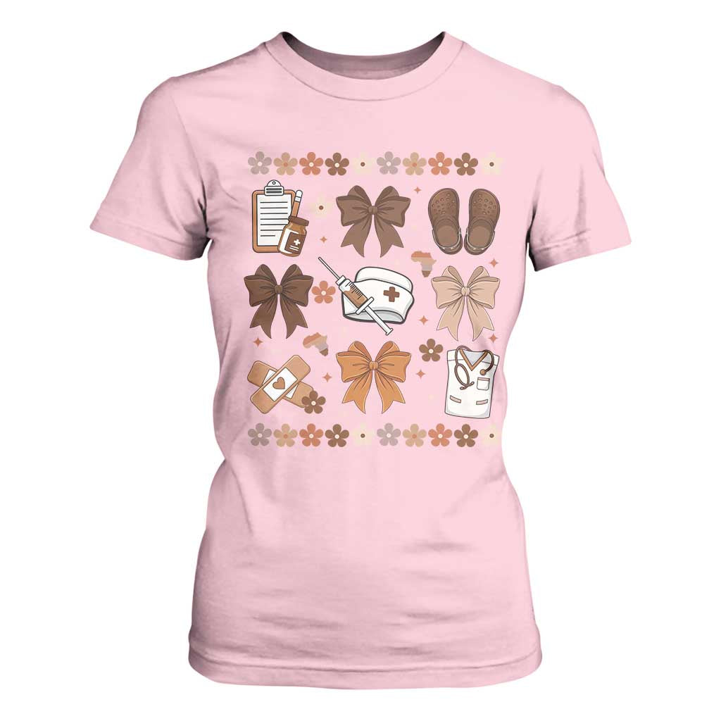Proud Black Nurse T Shirt For Women Gift For African Nurse Black History - African Pride
