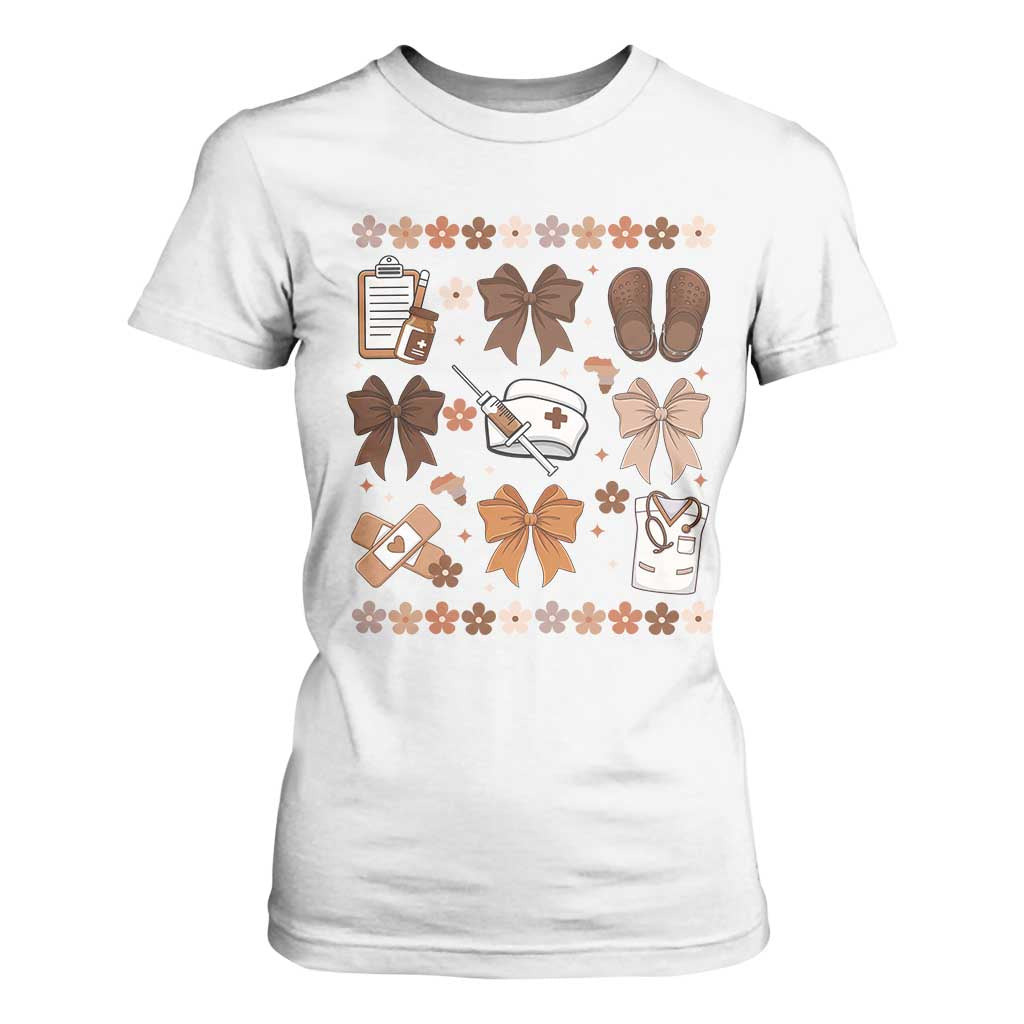 Proud Black Nurse T Shirt For Women Gift For African Nurse Black History - African Pride