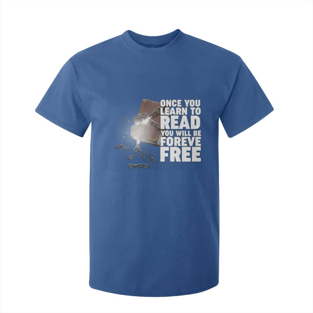 Frederick Douglass Freedom Quote T Shirt For Kid Once You Learn To Read - African Pride