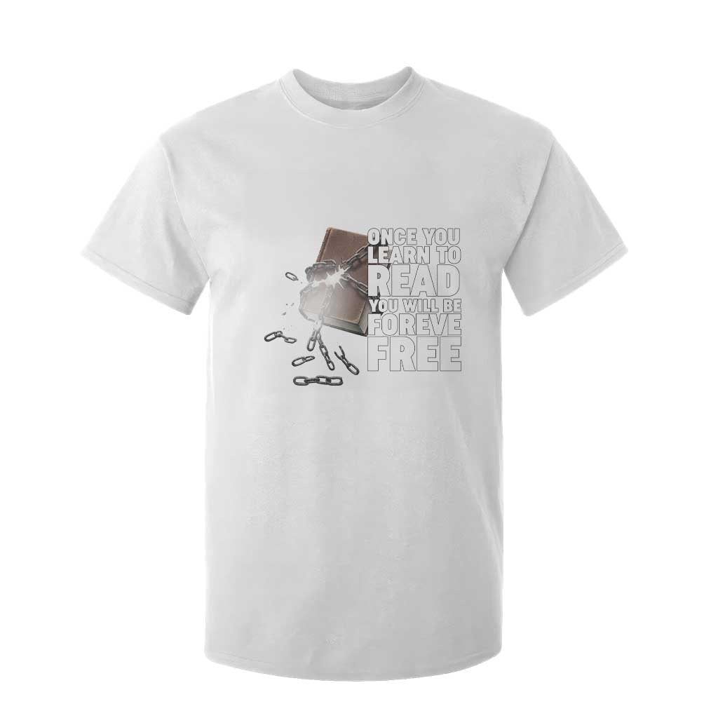 Frederick Douglass Freedom Quote T Shirt For Kid Once You Learn To Read - African Pride