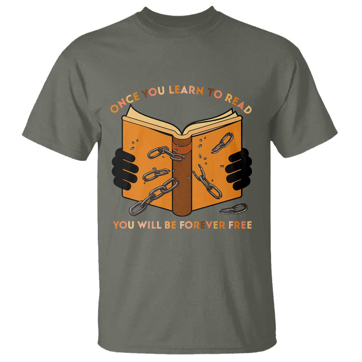 Breaking Every Chain Education T Shirt Frederick Douglass Quote - African Pride