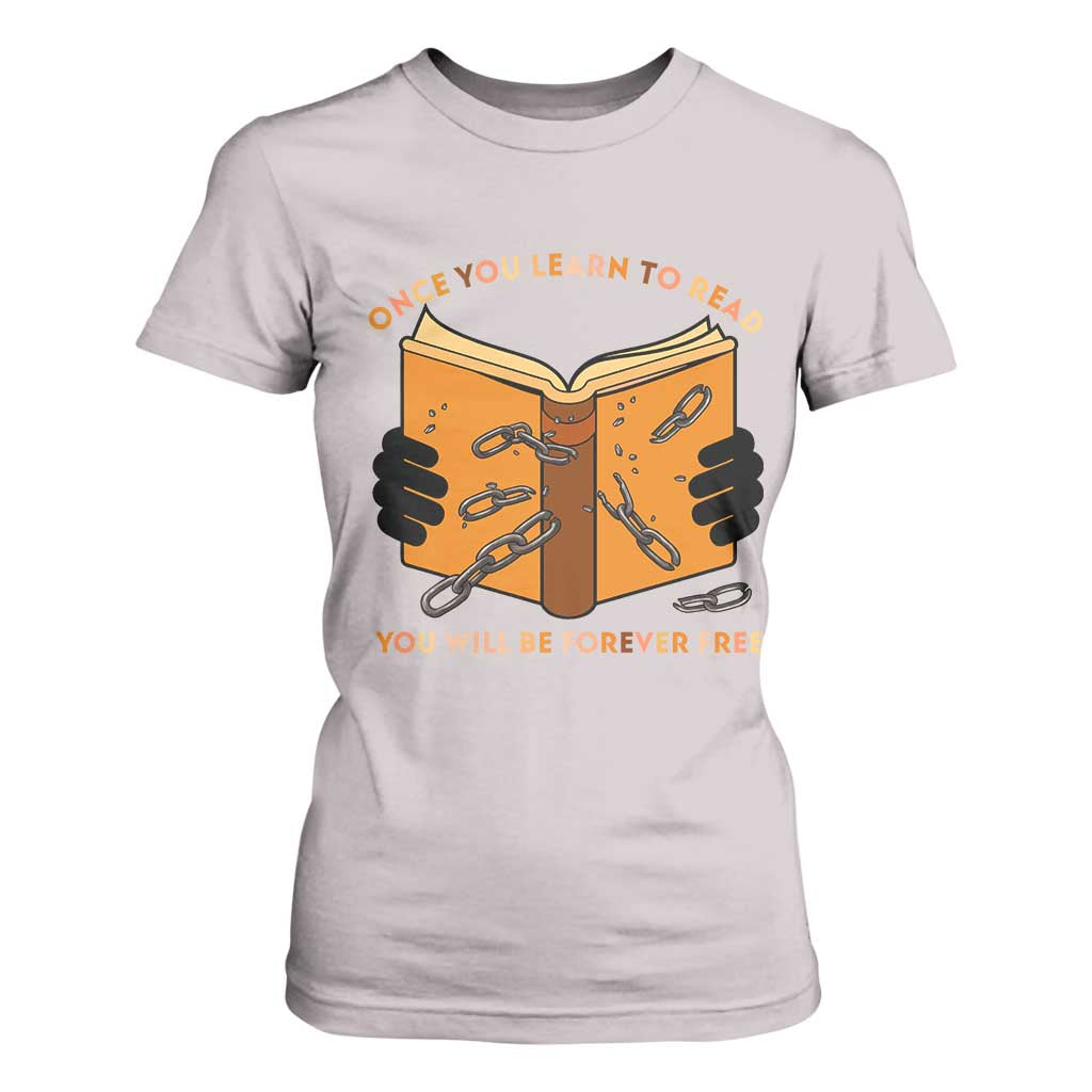 Breaking Every Chain Education T Shirt For Women Frederick Douglass Quote - African Pride
