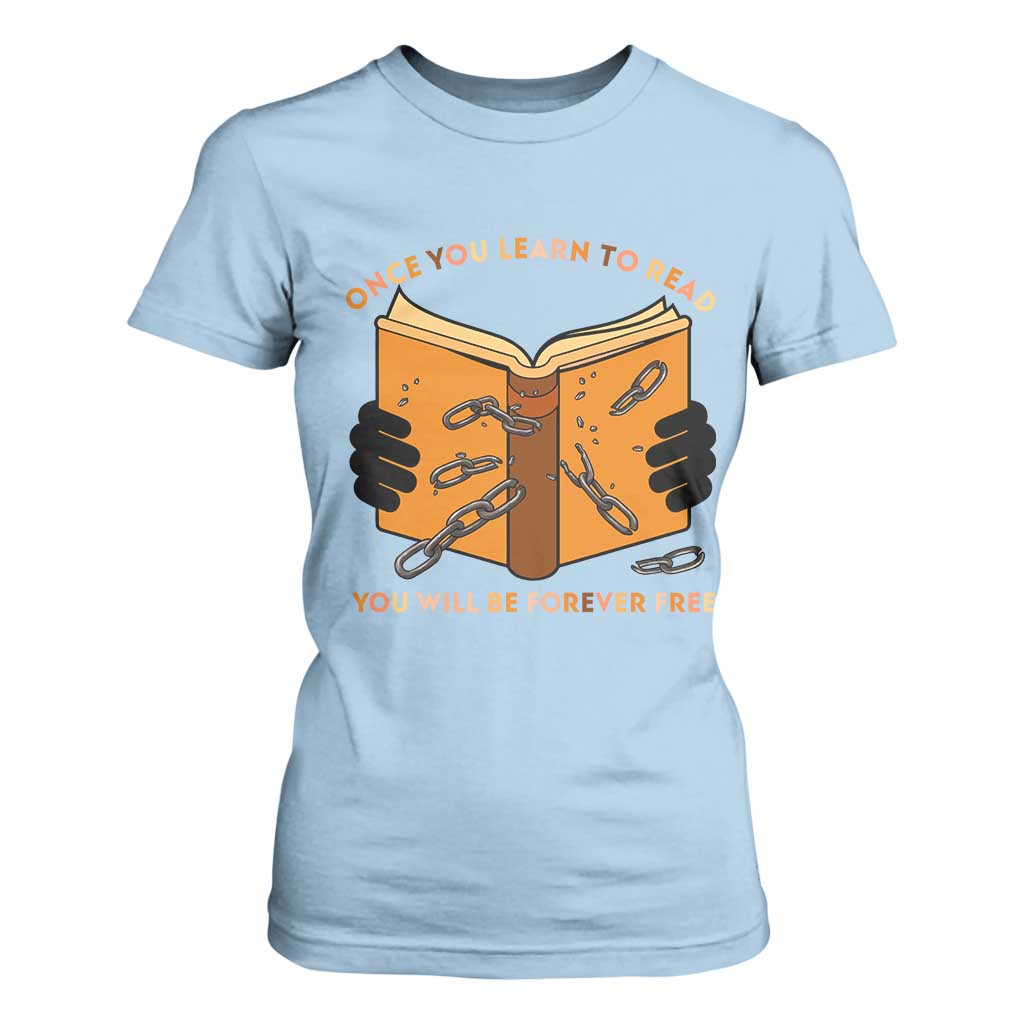Breaking Every Chain Education T Shirt For Women Frederick Douglass Quote - African Pride