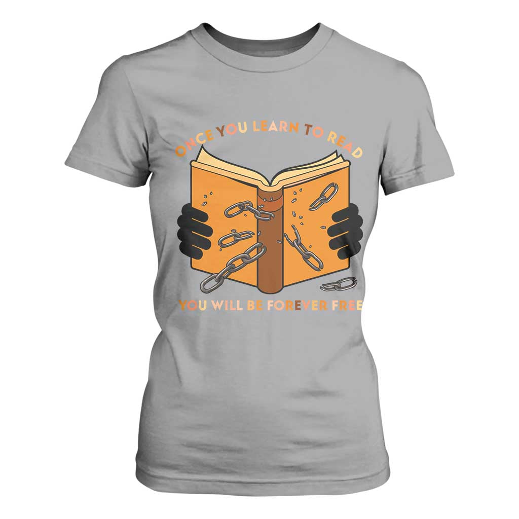 Breaking Every Chain Education T Shirt For Women Frederick Douglass Quote - African Pride