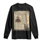 Education Is Freedom Newspaper Long Sleeve Shirt Frederick Douglass Black History Month Gift - African Pride