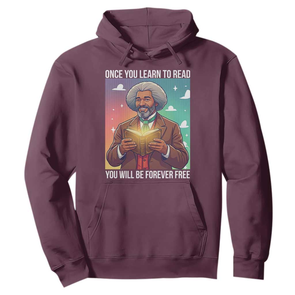 Frederick Douglass Reading And Freedom Hoodie African American Heritage - African Pride