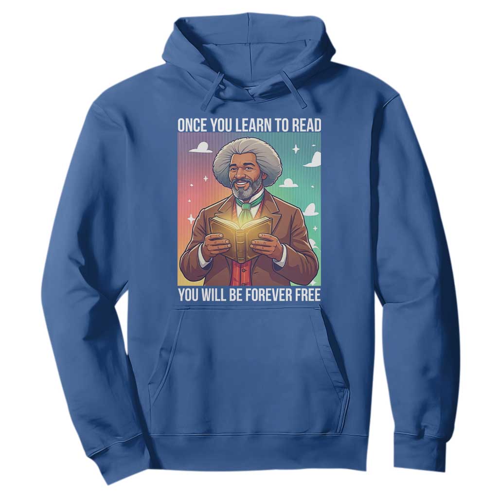 Frederick Douglass Reading And Freedom Hoodie African American Heritage - African Pride