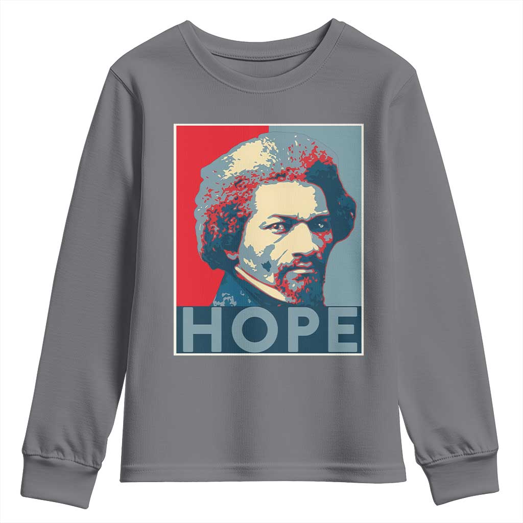 Frederick Douglass Hope Poster Youth Sweatshirt African American Heritage - African Pride