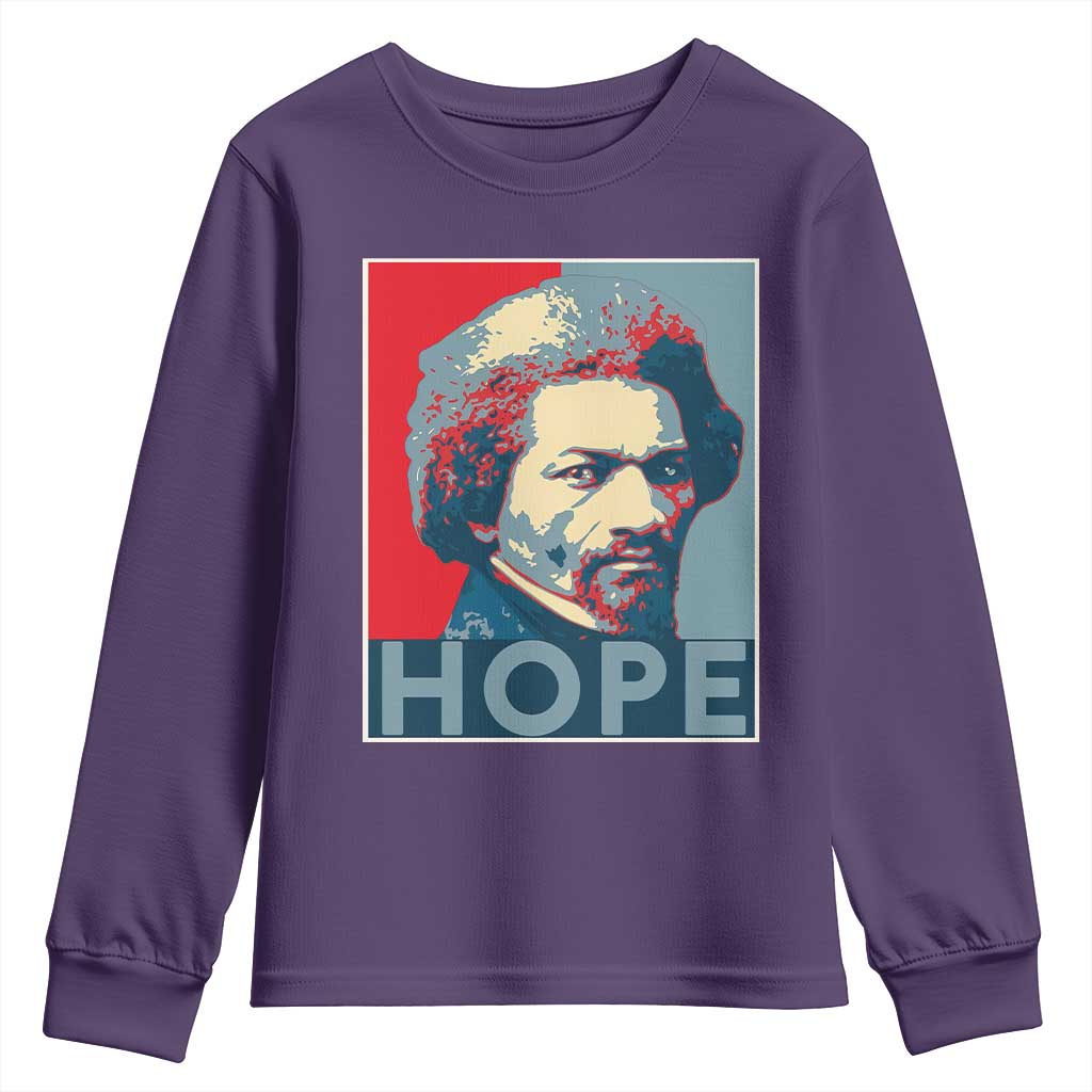 Frederick Douglass Hope Poster Youth Sweatshirt African American Heritage - African Pride