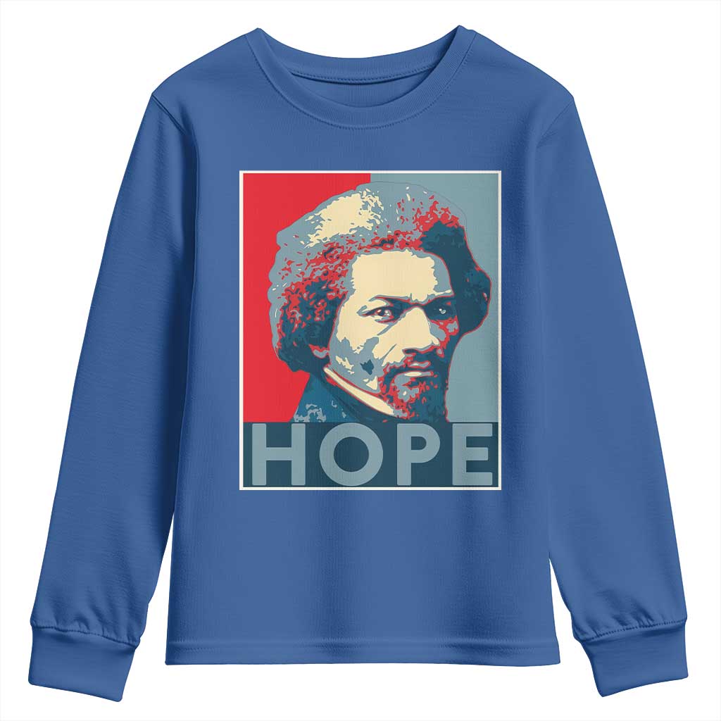 Frederick Douglass Hope Poster Youth Sweatshirt African American Heritage - African Pride