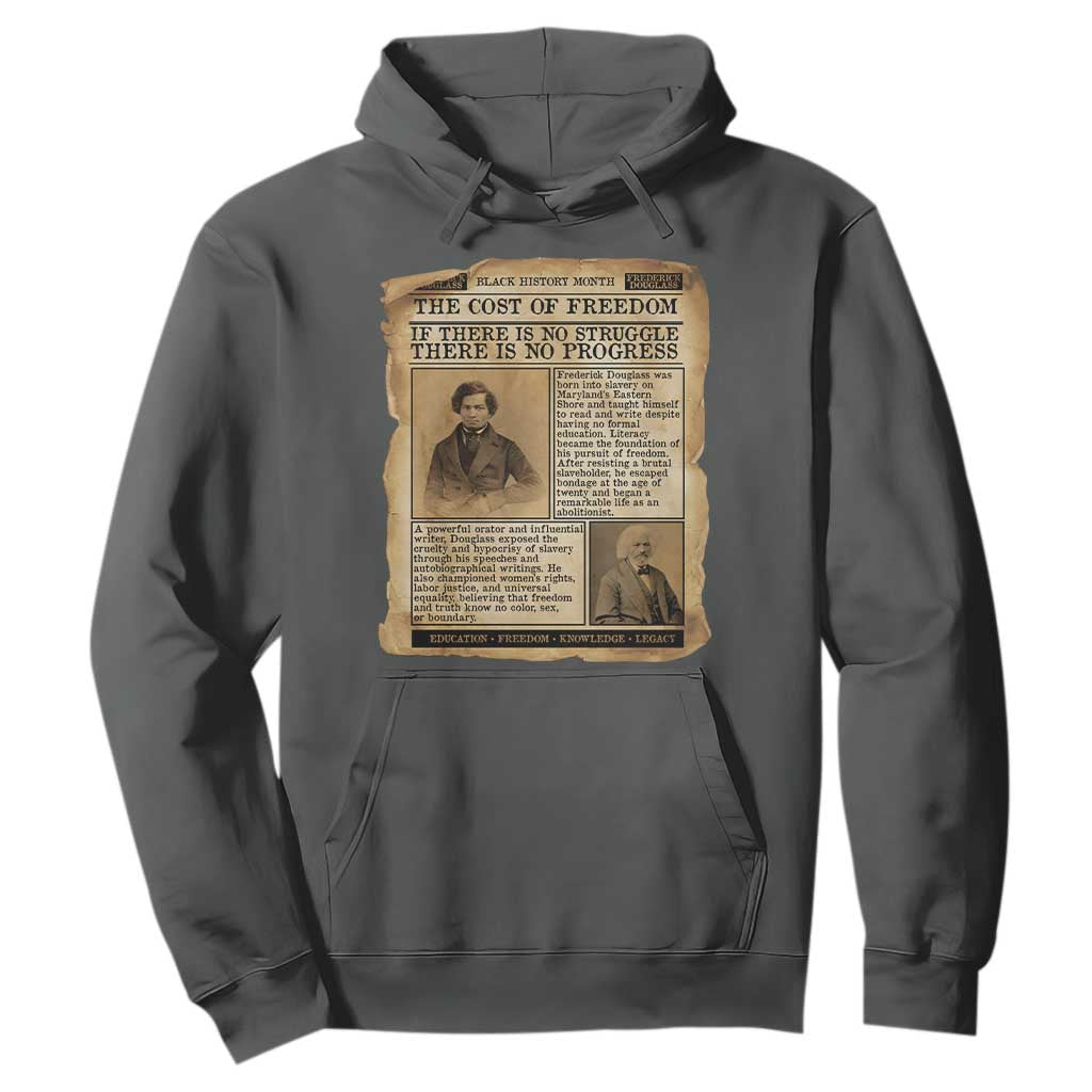 If There Is No Struggle No Progress Hoodie Frederick Douglass Newspaper - African Pride