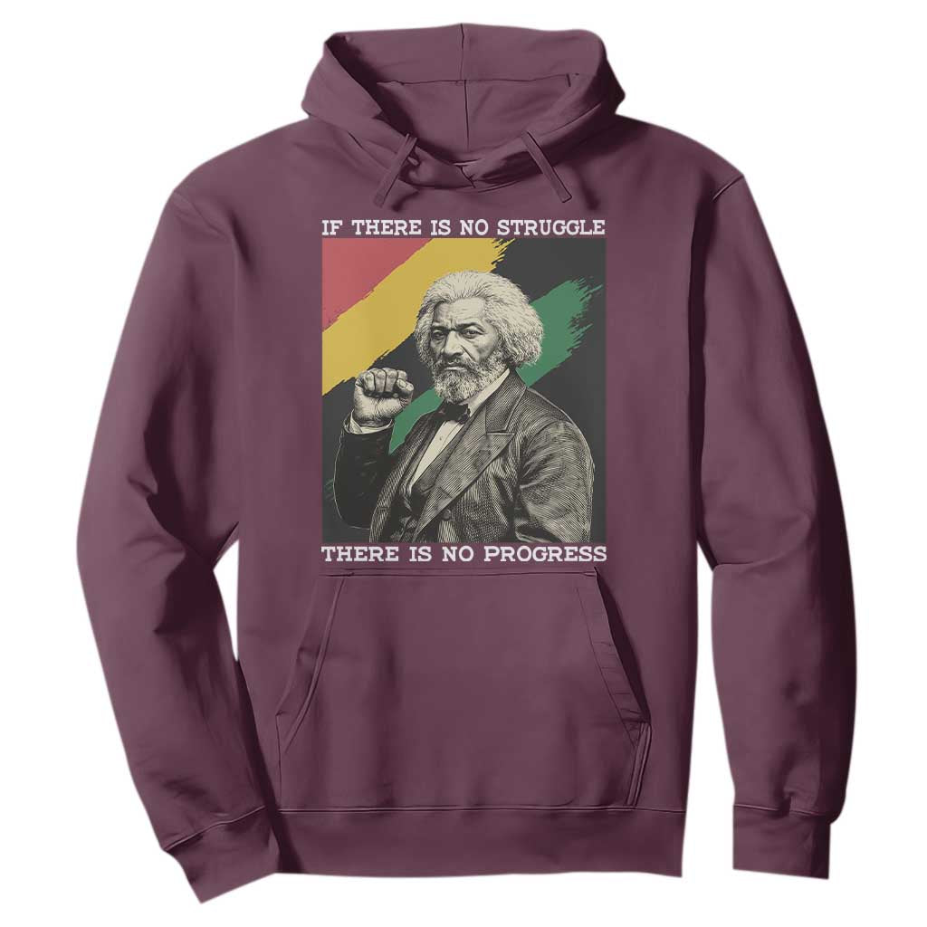 Frederick Douglass Struggle And Progress Hoodie Inspirational Black History - African Pride