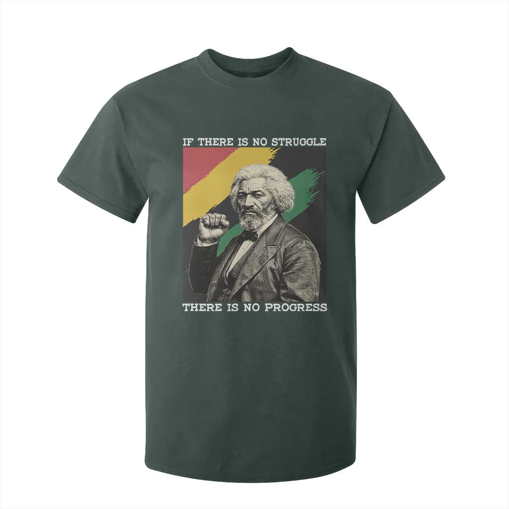 Frederick Douglass Struggle And Progress T Shirt For Kid Inspirational Black History - African Pride