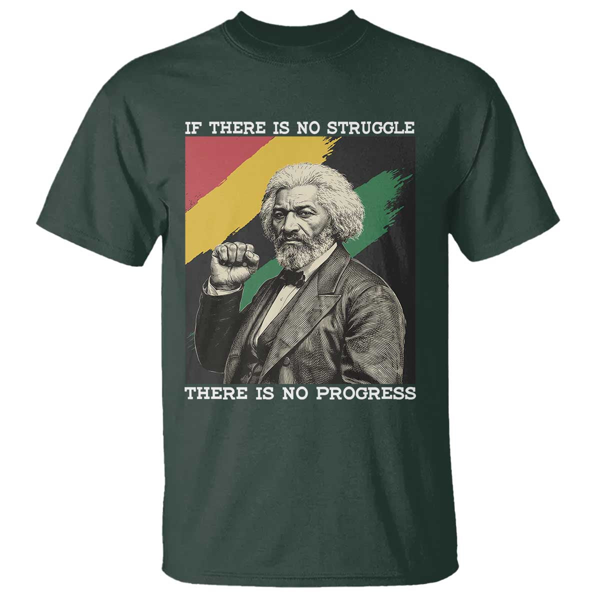 Frederick Douglass Struggle And Progress T Shirt Inspirational Black History - African Pride