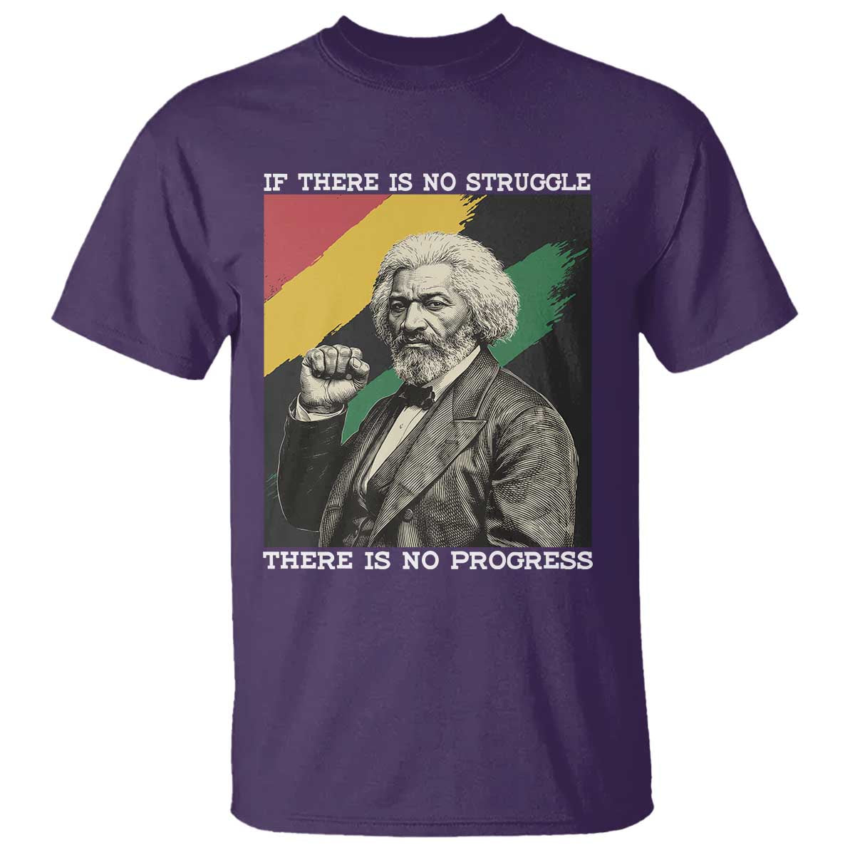 Frederick Douglass Struggle And Progress T Shirt Inspirational Black History - African Pride