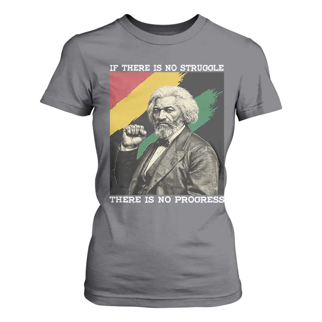 Frederick Douglass Struggle And Progress T Shirt For Women Inspirational Black History - African Pride