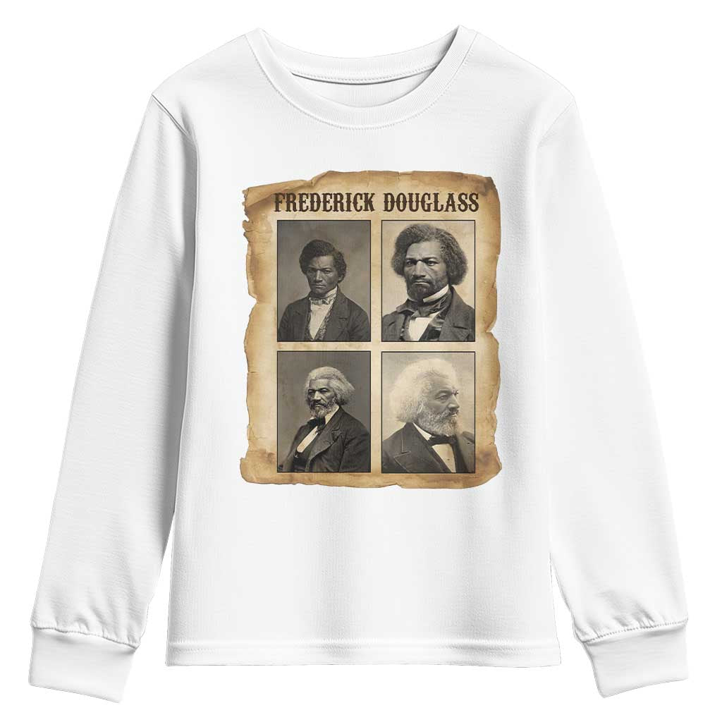 The Life Of Frederick Douglass Youth Sweatshirt Historical Black History - African Pride