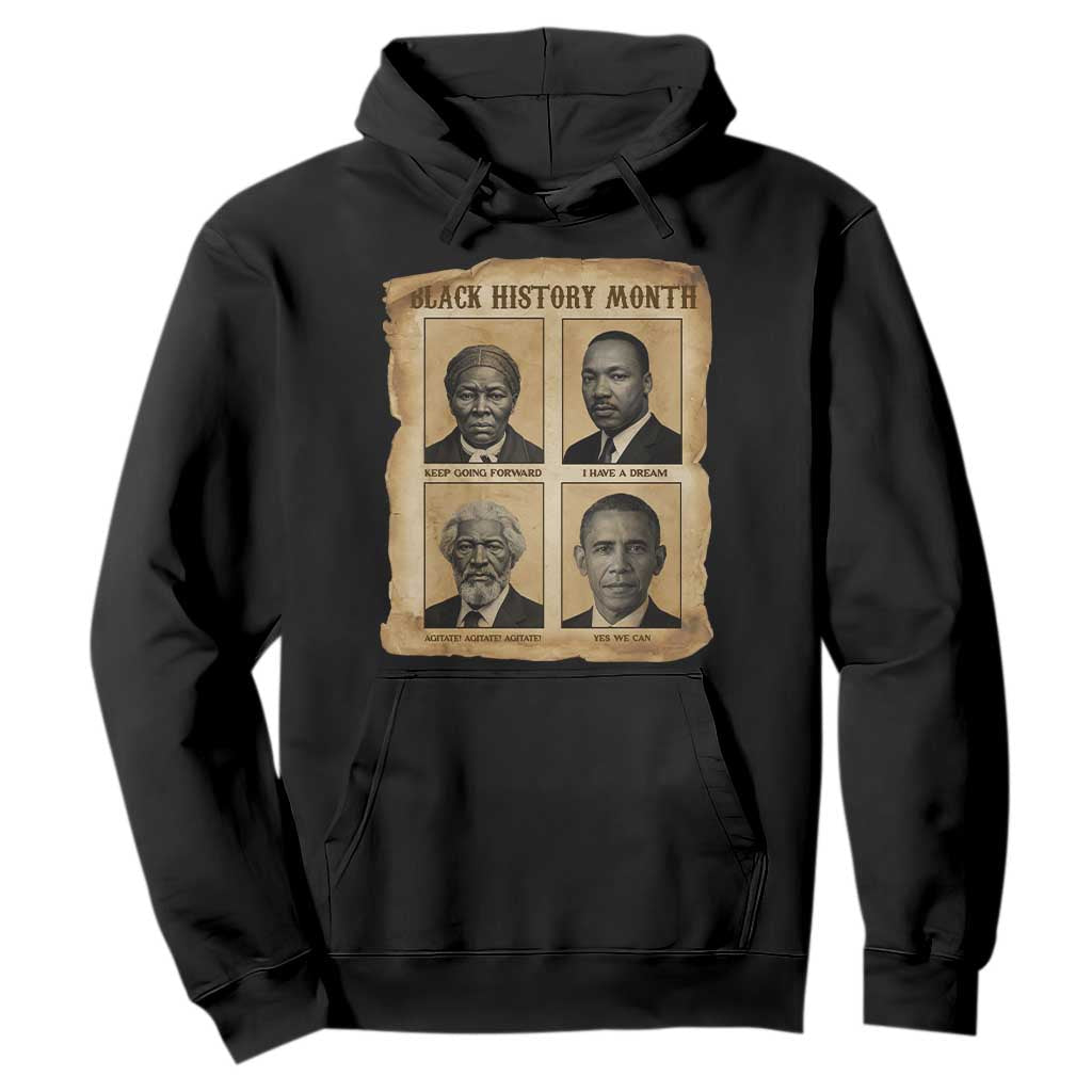 Vintage Black History Heroes Hoodie Strong Black Pride - African Pride