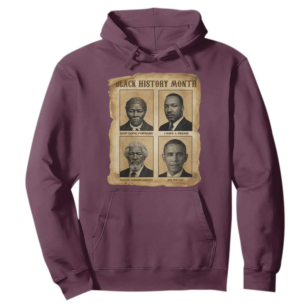 Vintage Black History Heroes Hoodie Strong Black Pride - African Pride