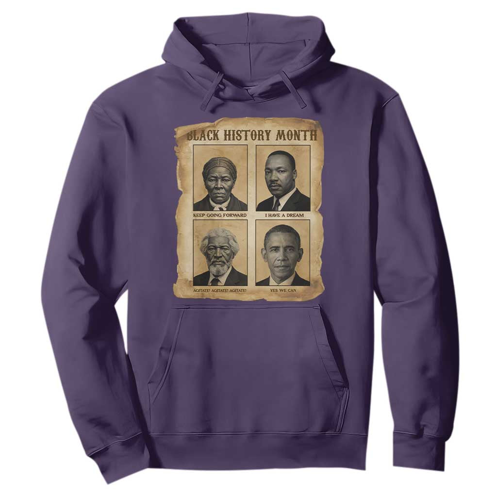 Vintage Black History Heroes Hoodie Strong Black Pride - African Pride