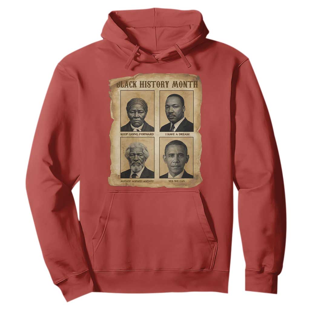Vintage Black History Heroes Hoodie Strong Black Pride - African Pride