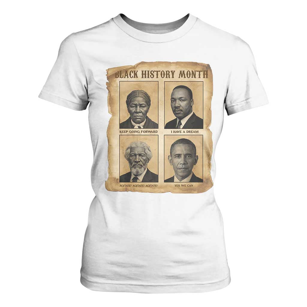 Vintage Black History Heroes T Shirt For Women Strong Black Pride - African Pride