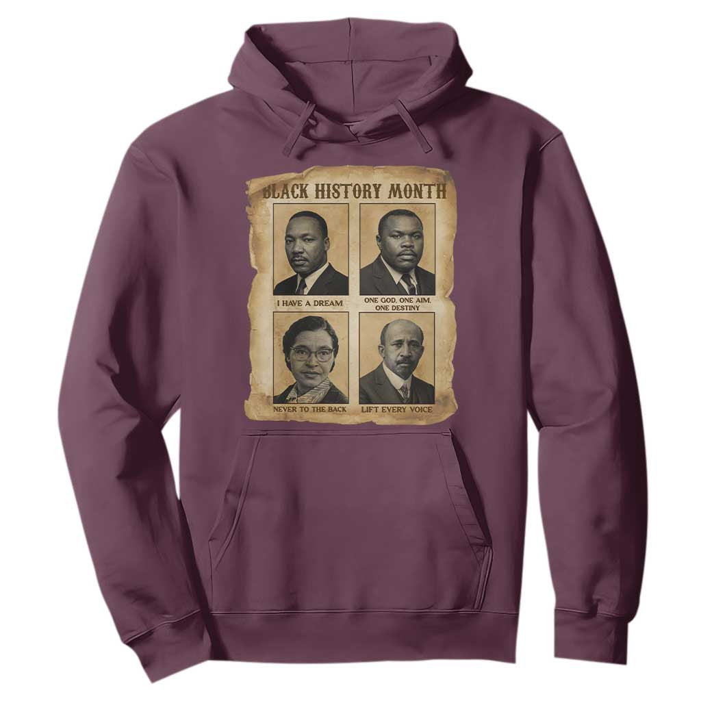 Vintage African American Heroes Hoodie Black Pride Inspiration - African Pride