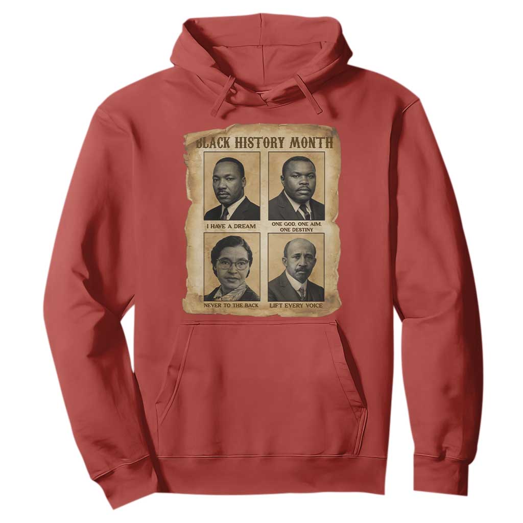 Vintage African American Heroes Hoodie Black Pride Inspiration - African Pride