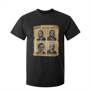 Vintage African American Heroes T Shirt For Kid Black Pride Inspiration - African Pride
