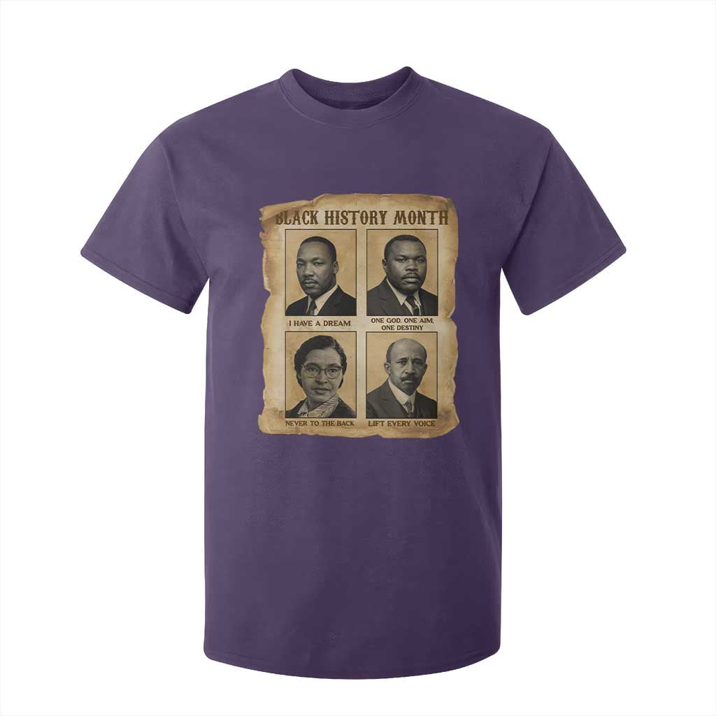Vintage African American Heroes T Shirt For Kid Black Pride Inspiration - African Pride
