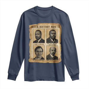 Vintage African American Heroes Long Sleeve Shirt Black Pride Inspiration - African Pride