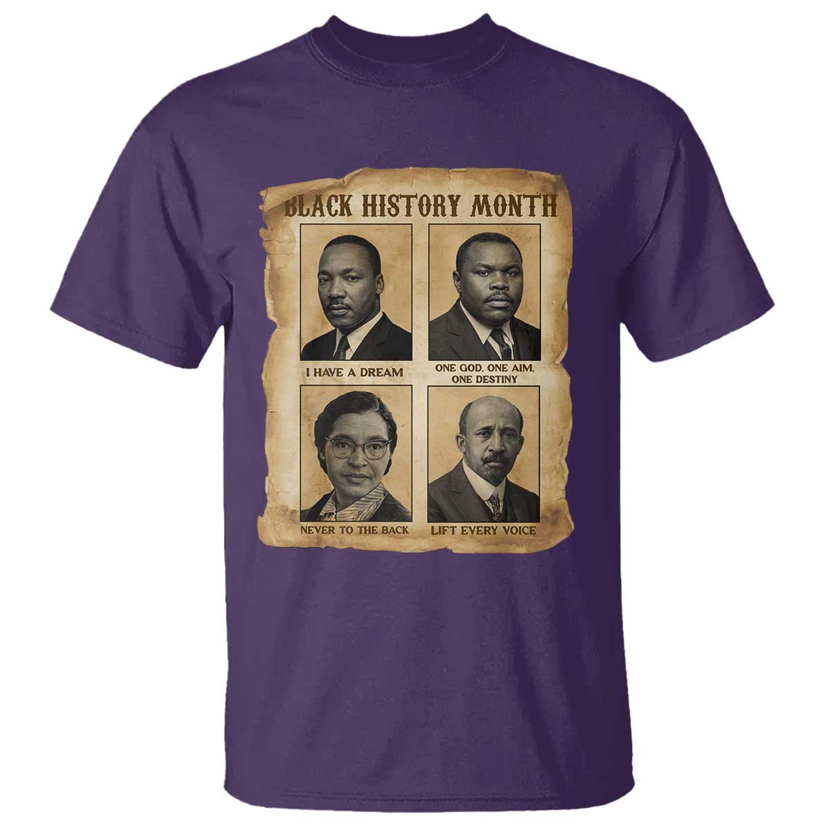 Vintage African American Heroes T Shirt Black Pride Inspiration - African Pride