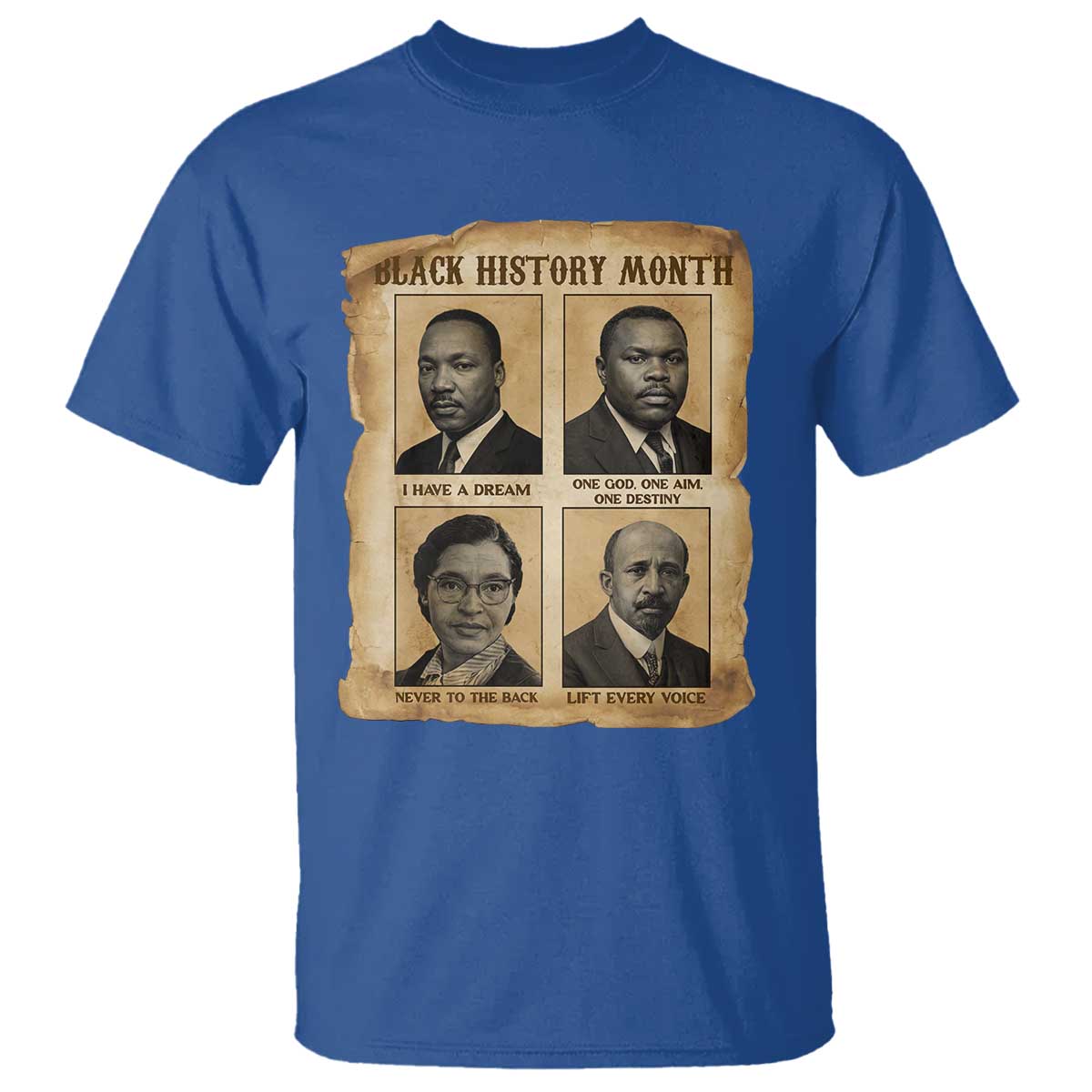 Vintage African American Heroes T Shirt Black Pride Inspiration - African Pride