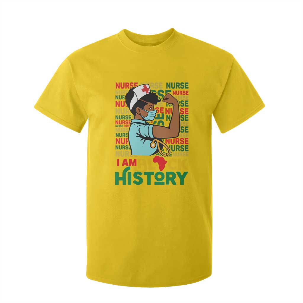 African American Nurse T Shirt For Kid I Am Black History Afro Strong Feminism - African Pride