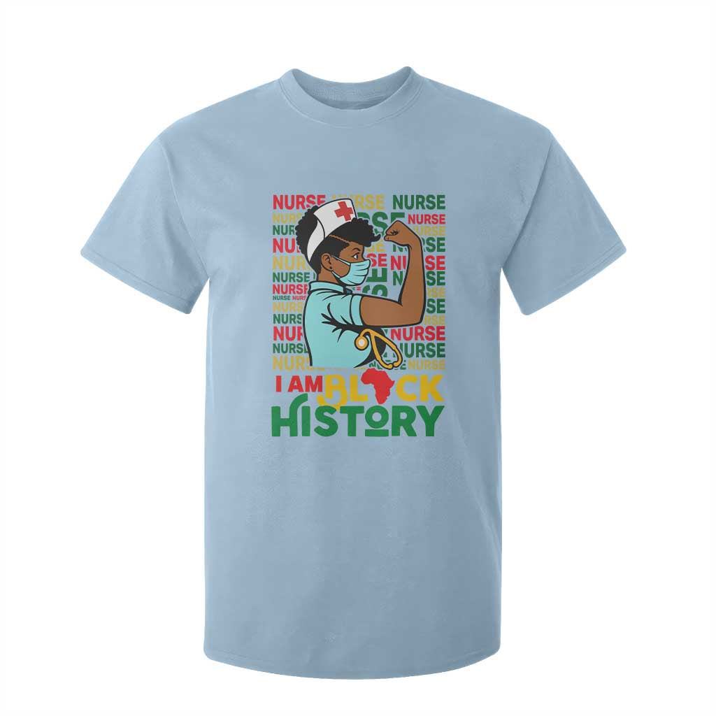 African American Nurse T Shirt For Kid I Am Black History Afro Strong Feminism - African Pride