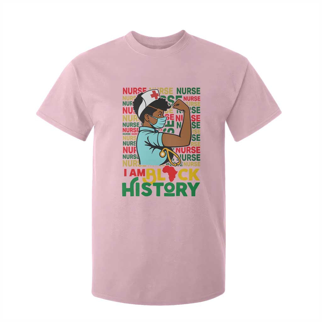African American Nurse T Shirt For Kid I Am Black History Afro Strong Feminism - African Pride