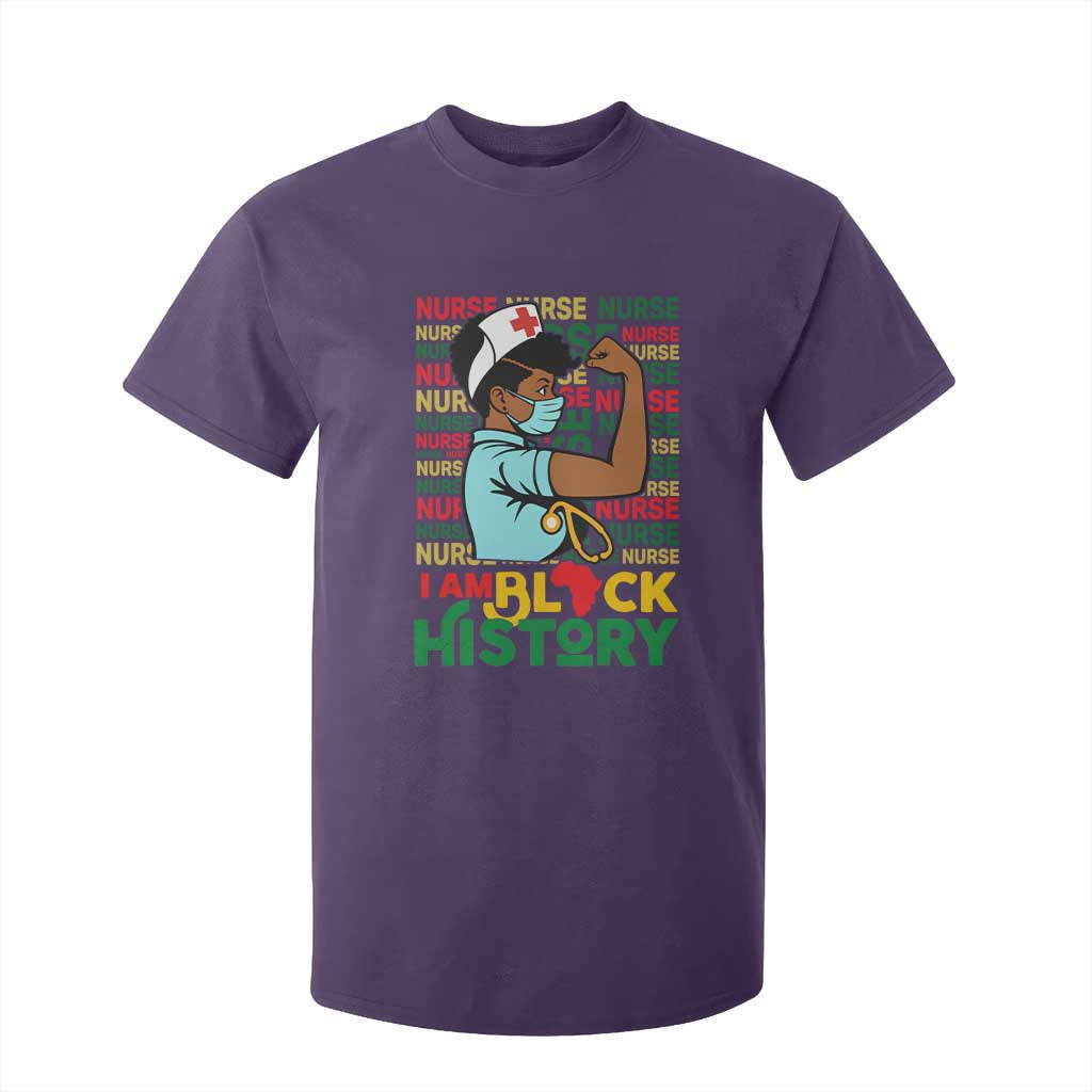 African American Nurse T Shirt For Kid I Am Black History Afro Strong Feminism - African Pride