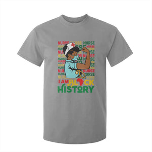 African American Nurse T Shirt For Kid I Am Black History Afro Strong Feminism - African Pride
