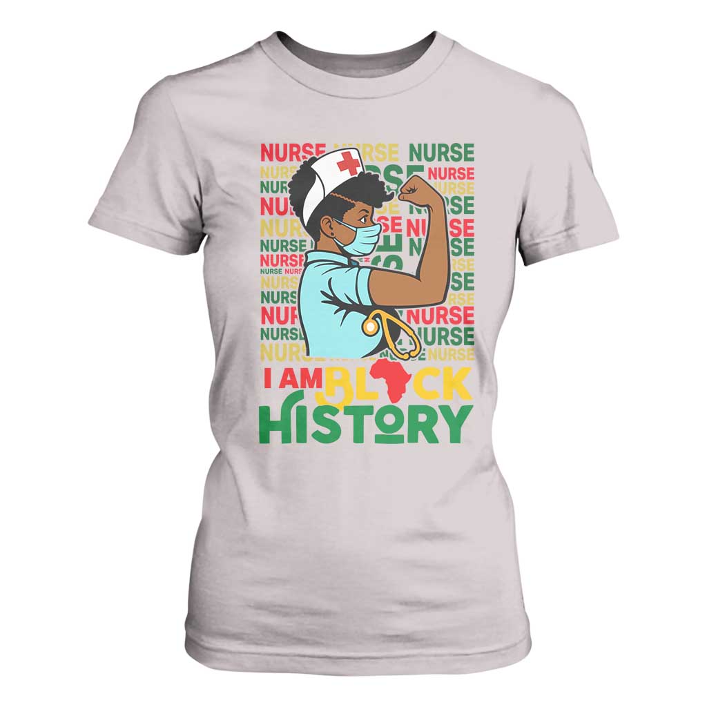 African American Nurse T Shirt For Women I Am Black History Afro Strong Feminism - African Pride