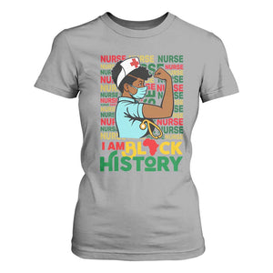 African American Nurse T Shirt For Women I Am Black History Afro Strong Feminism - African Pride