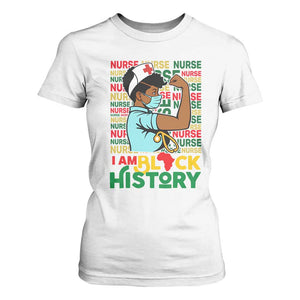 African American Nurse T Shirt For Women I Am Black History Afro Strong Feminism - African Pride