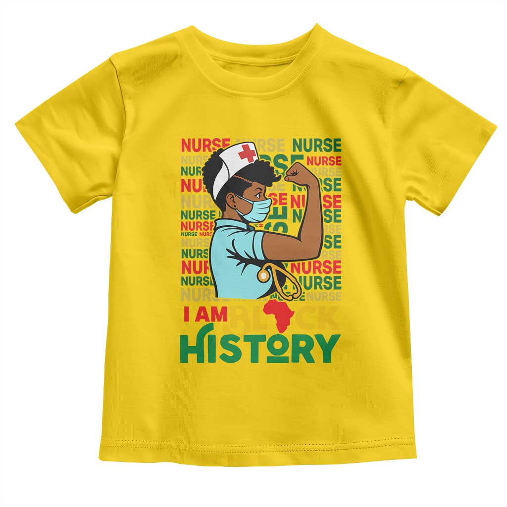 African American Nurse Toddler T Shirt I Am Black History Afro Strong Feminism - African Pride