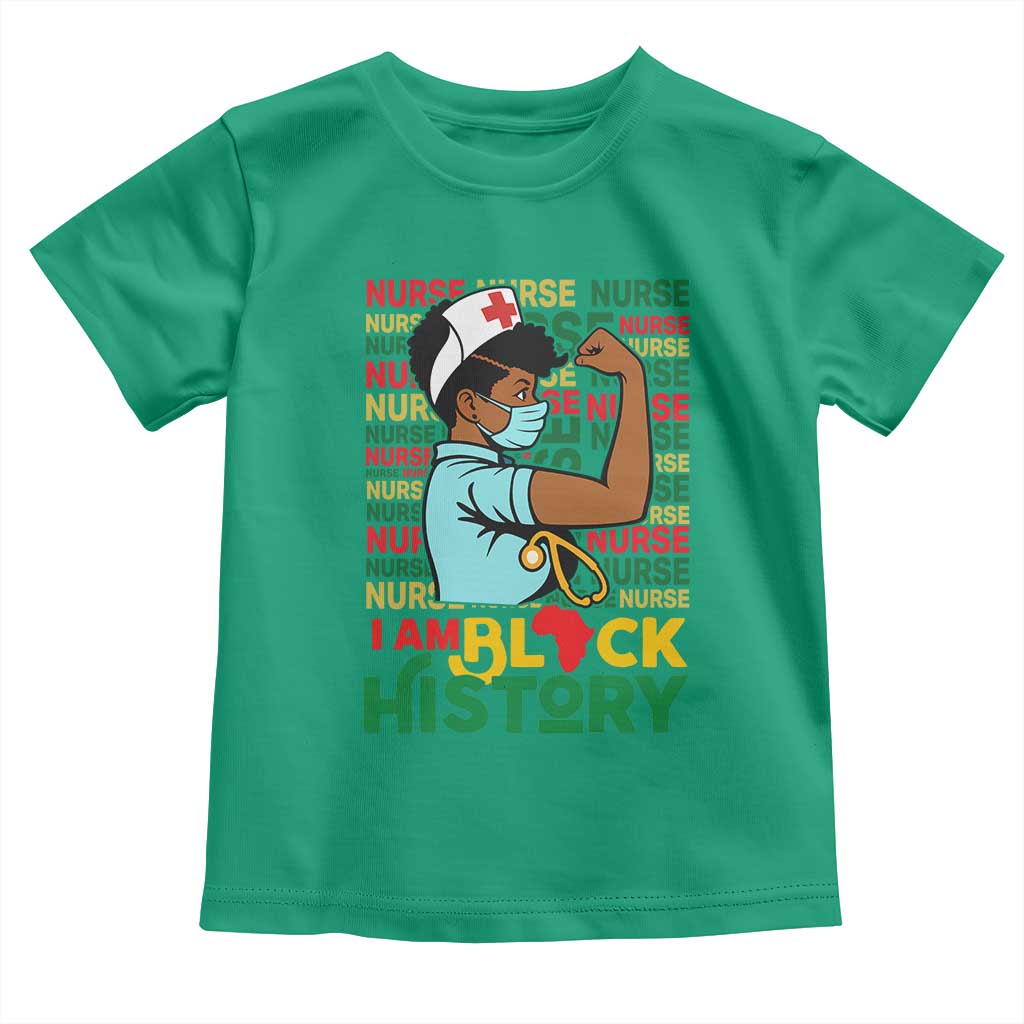 African American Nurse Toddler T Shirt I Am Black History Afro Strong Feminism - African Pride